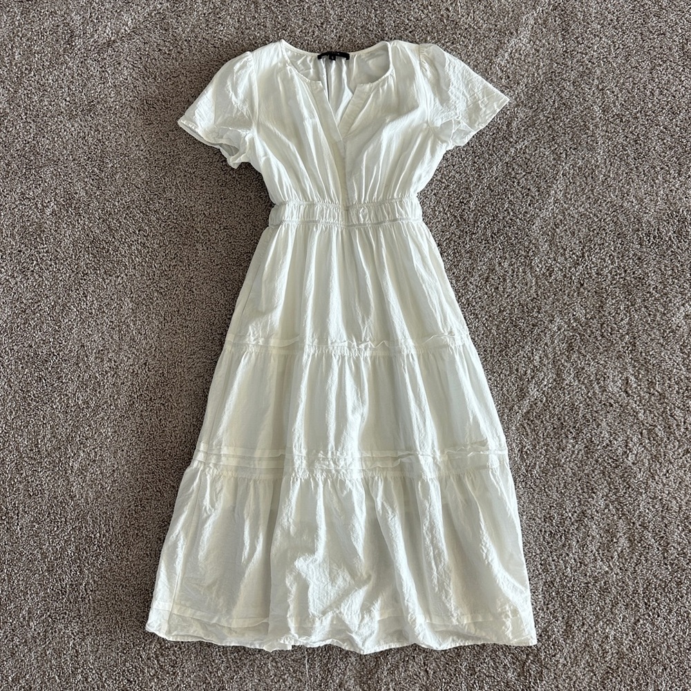 ZESICA— V Neck Midi Dress